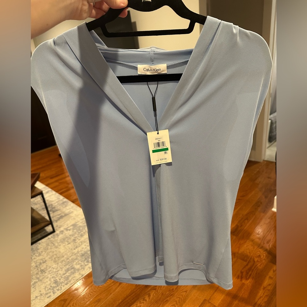 Calvin Klein Soft Blue Top